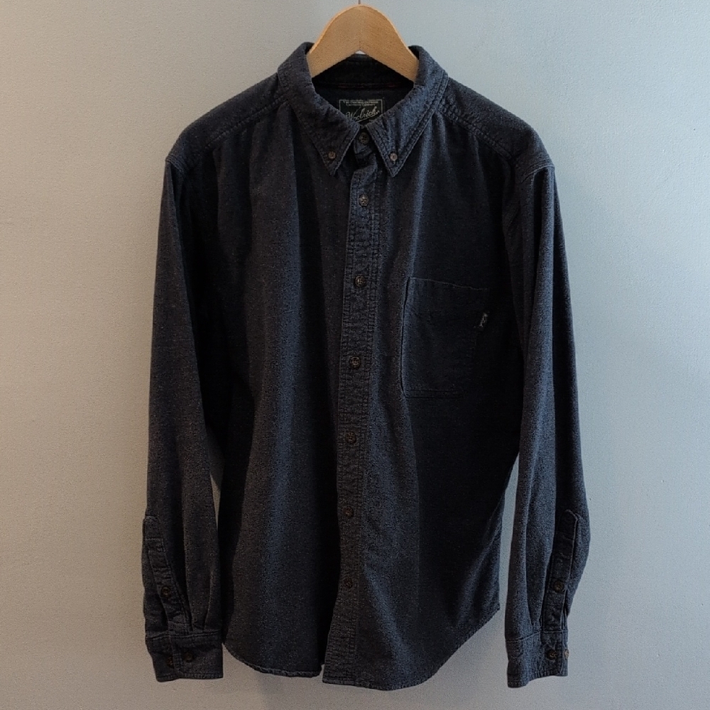 Woolrich Men's Large Long Sleeves Button Down Medium Weight Flannel Shirt